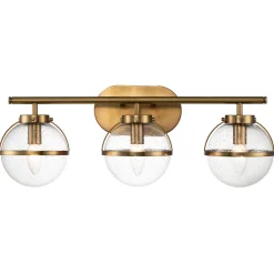 Outlet Elstead Lighting Hollis 60cm badrumslampa Antik mässing