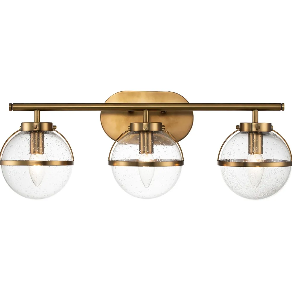 Outlet Elstead Lighting Hollis 60cm badrumslampa Antik mässing