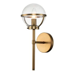 New Elstead Lighting Hollis 40cm badrumslampa Antik mässing