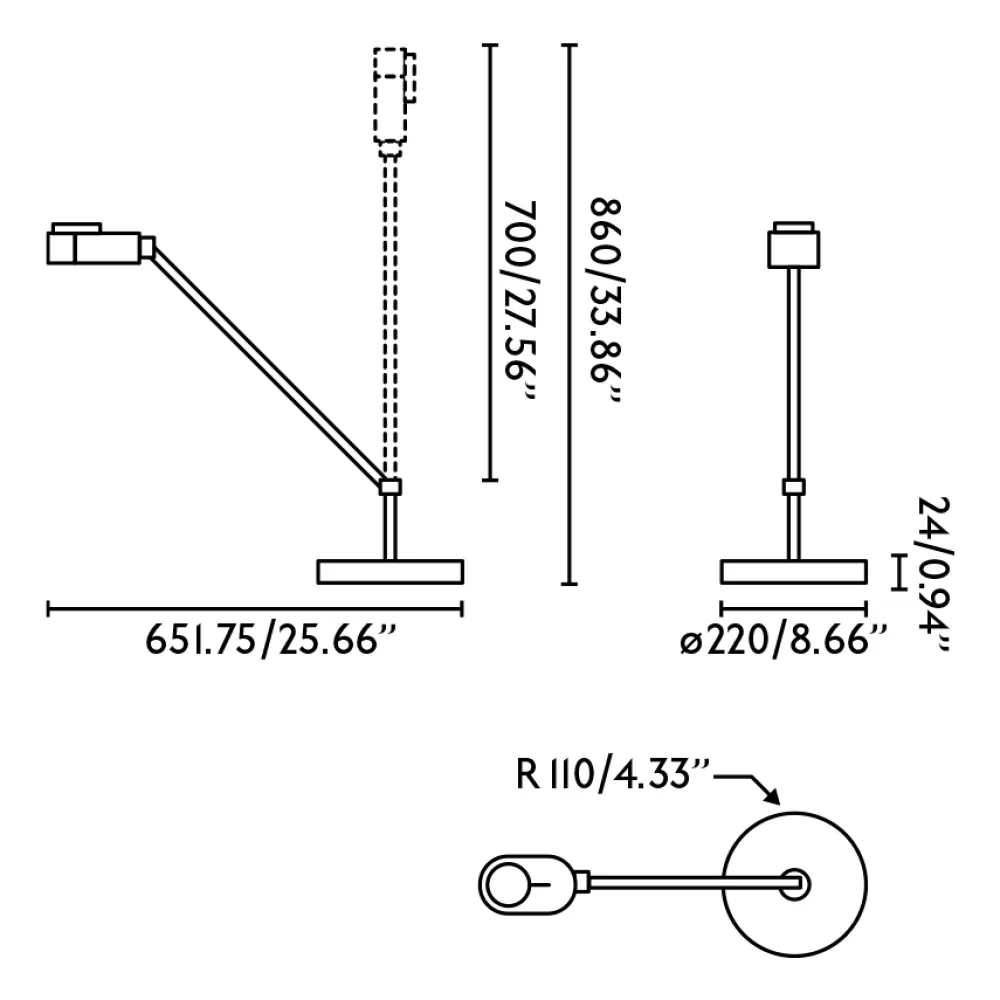 Best Faro Barcelona Inviting 86cm skrivbordslampa