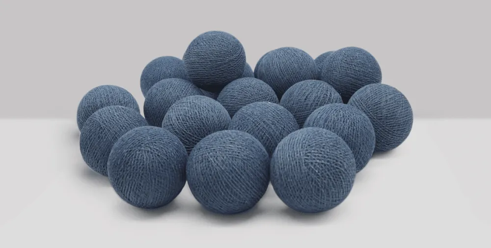 Outlet Irislights Vintage Blue 35 bollar Blå