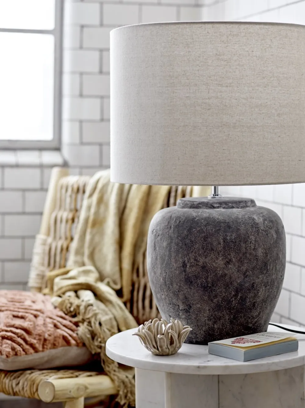 Online Bloomingville Isabelle 62cm bordslampa Mörkgrå