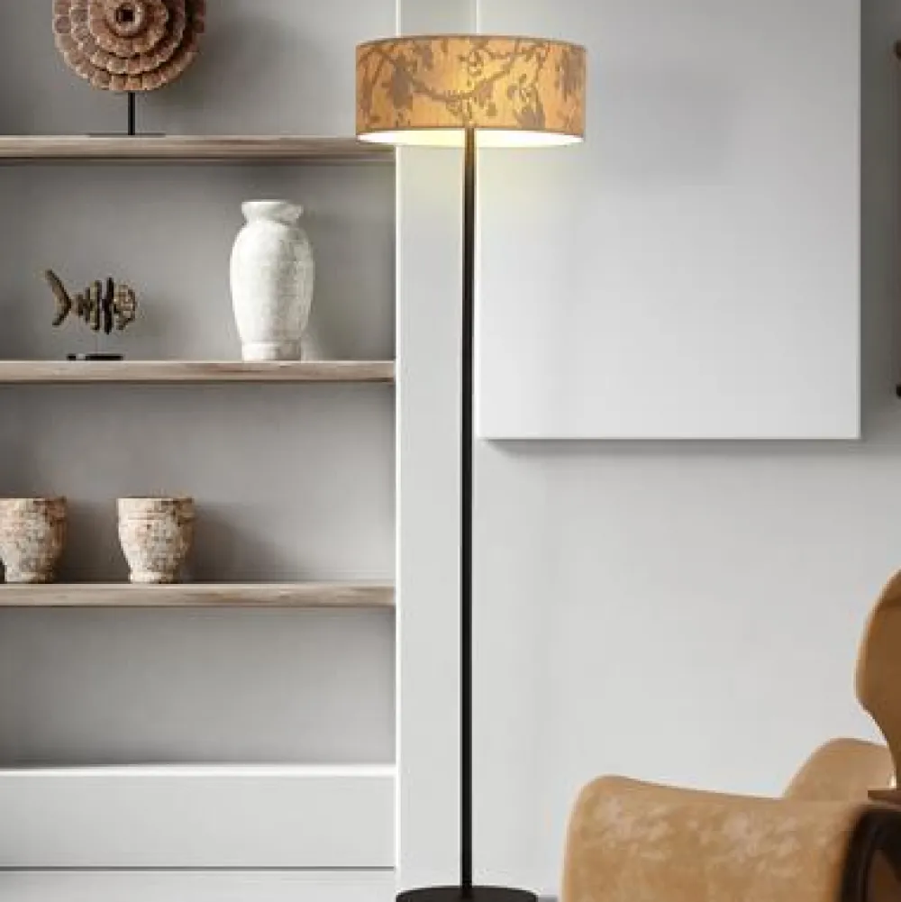 Clearance Searchlight Isla golvlampa Svart