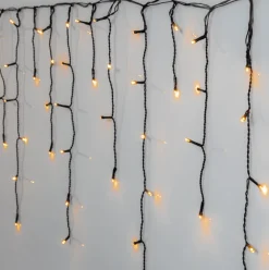 Clearance Star Trading Istappsslinga Golden Warm White 6m Svart