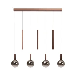 Best Lucide Jamsine 137cm taklampa Koppar