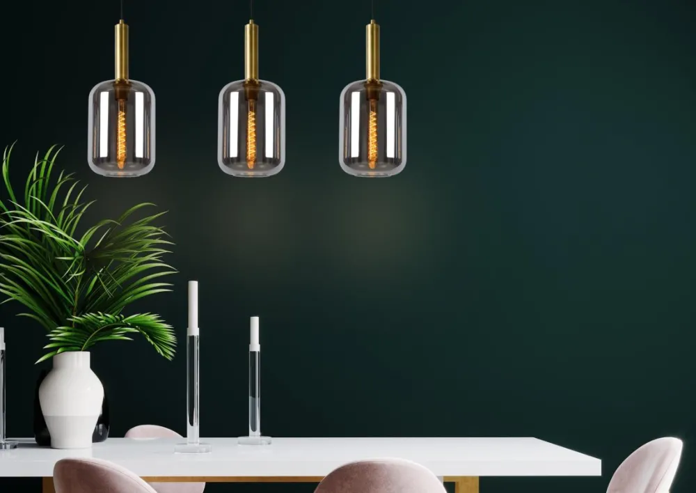 Online Lucide Joanet 110cm taklampa Rökfärgad