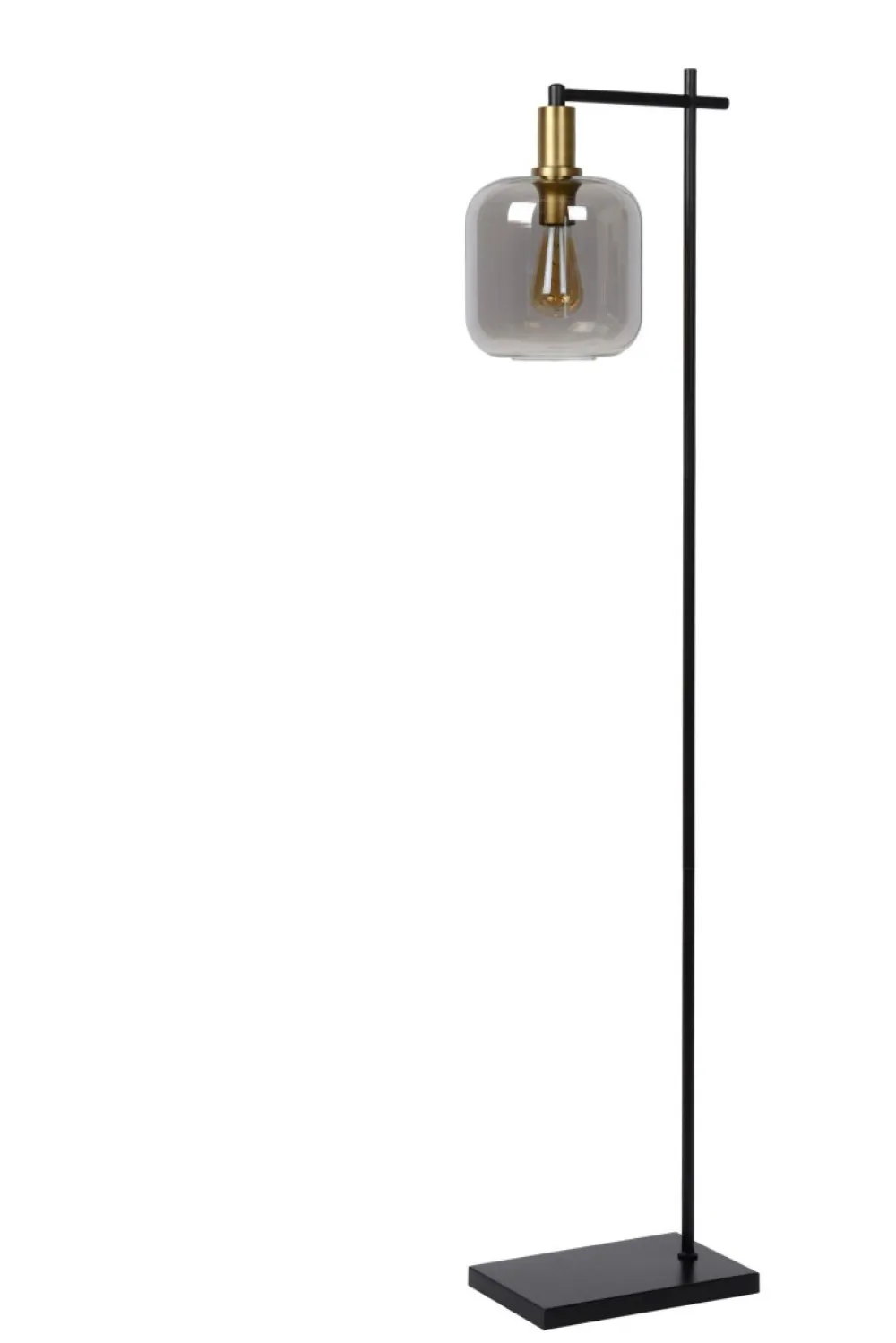 Discount Lucide Joanet golvlampa Rökfärgad