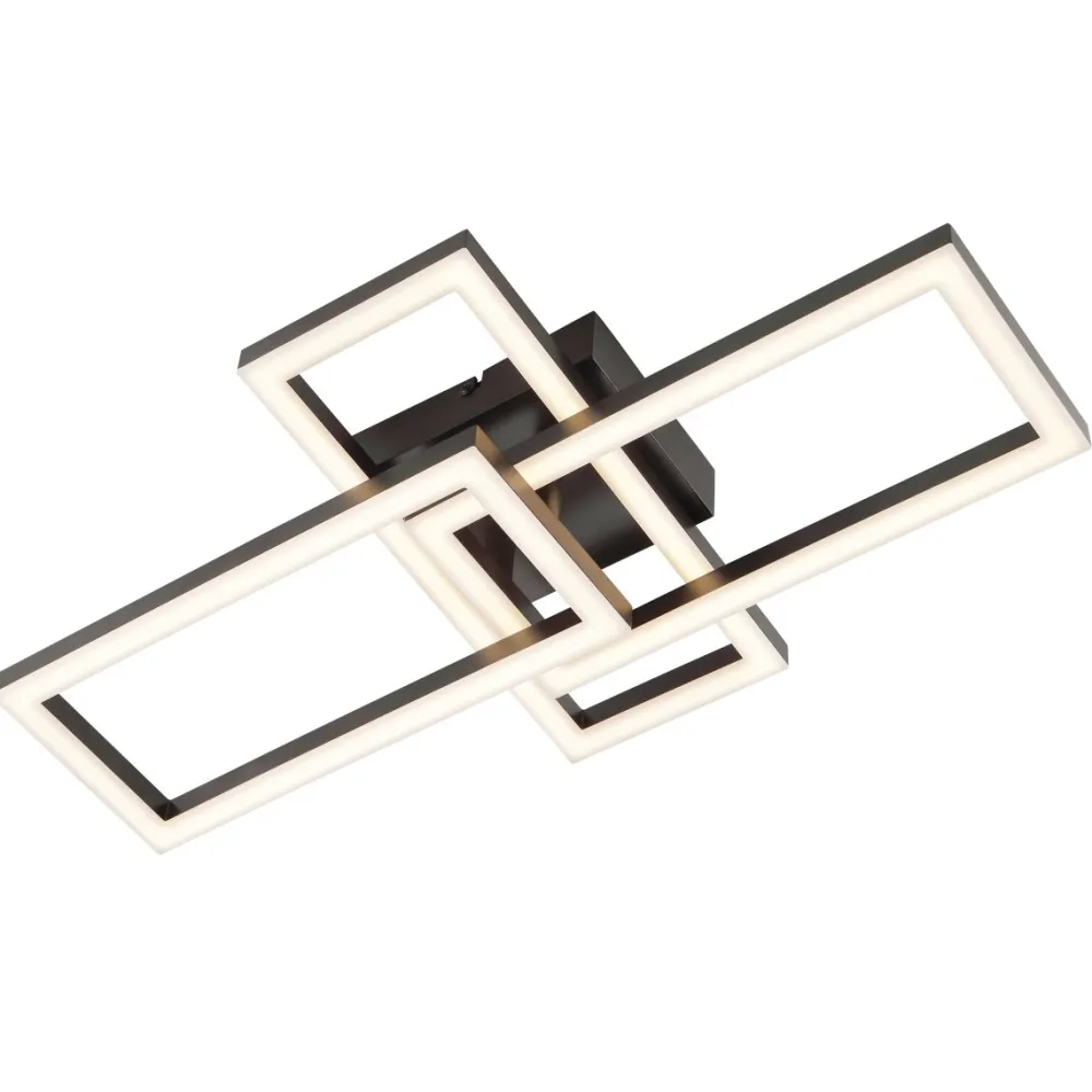Outlet Brilliant Jorvic 47cm plafond Svart