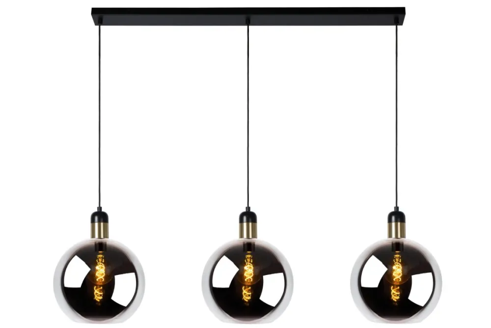 Discount Lucide Julius 105cm taklampa Rökfärgad