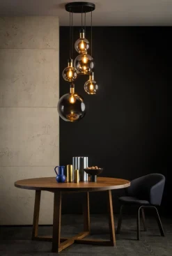 Sale Lucide Julius Ø65 taklampa Rökfärgad