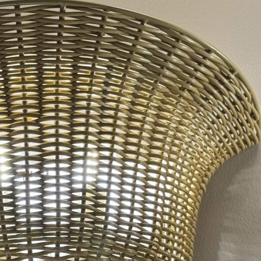 Best Elstead Lighting Kai 25cm vägglampa Natur