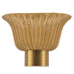Best Elstead Lighting Kai 25cm vägglampa Natur