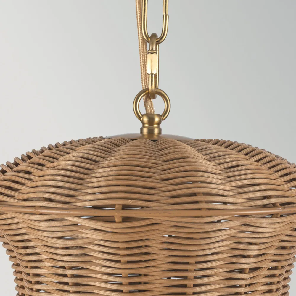 Discount Elstead Lighting Kai Ø28 taklampa Natur