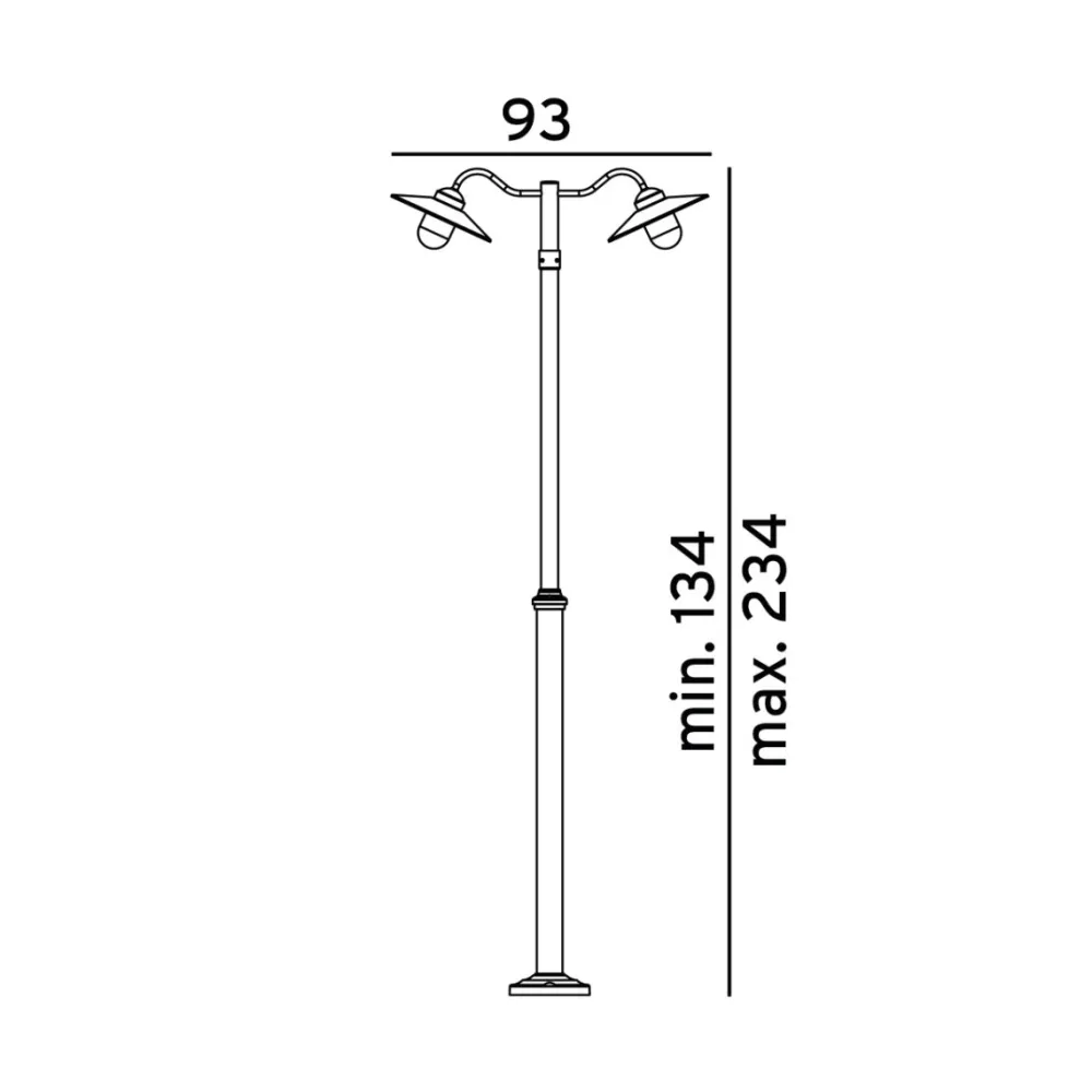 Outlet Norlys Karlstad 235cm stolpe