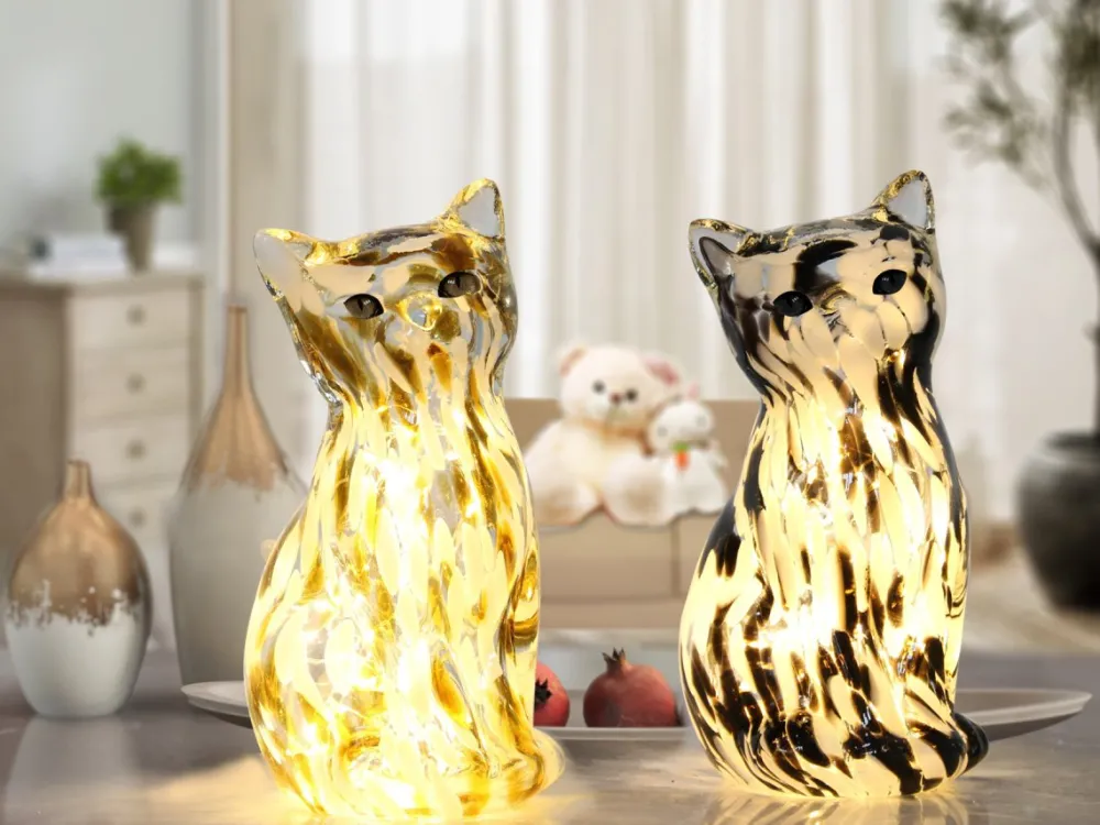 Best Pixie Design Katt 22cm bordslampa