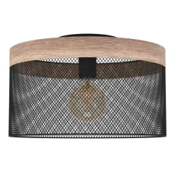 Discount Eglo Kilnsdale Ø38 plafond Svart