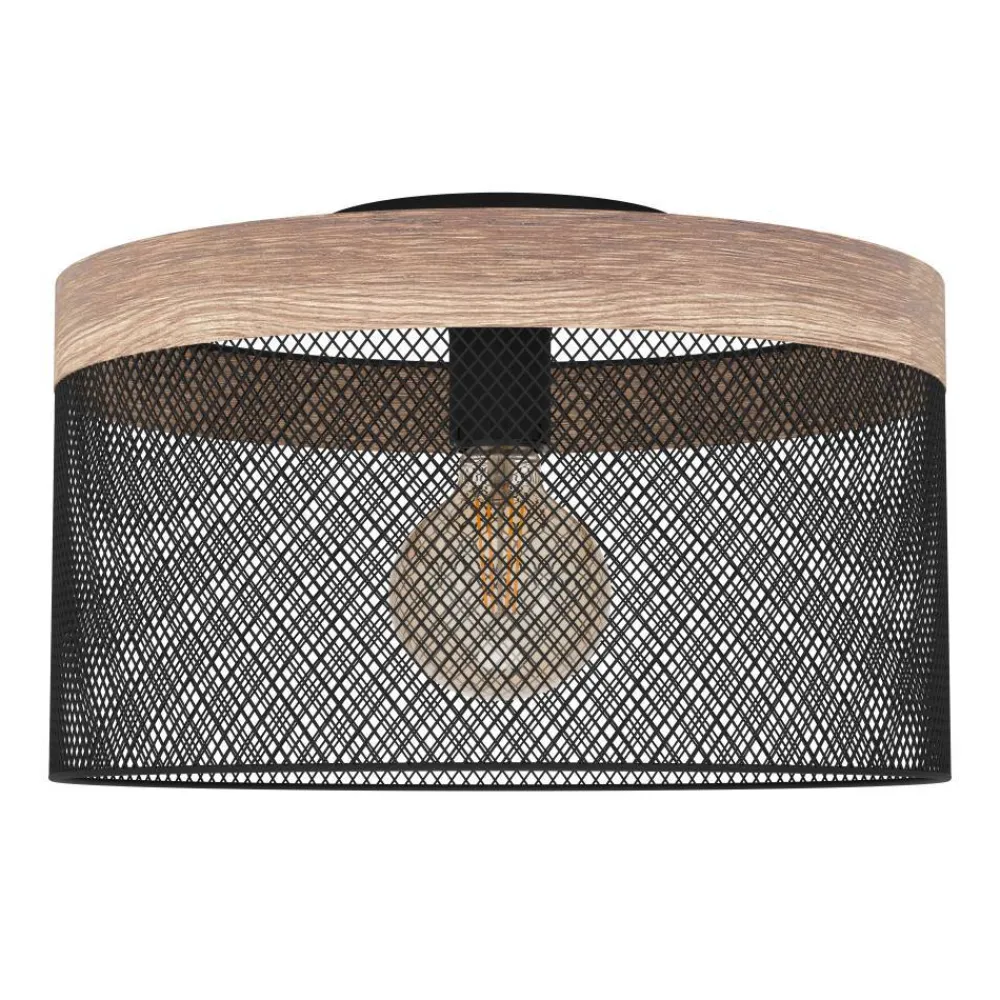 Discount Eglo Kilnsdale Ø38 plafond Svart