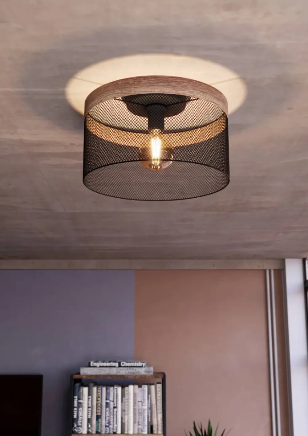 Discount Eglo Kilnsdale Ø38 plafond Svart