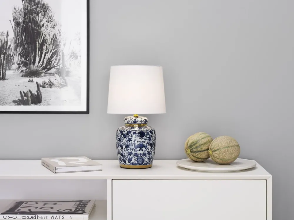 Best Cottex Klassisk 44cm bordslampa Blå