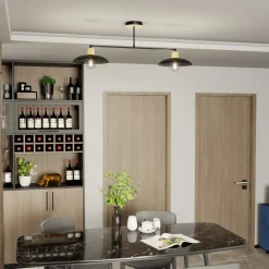 Best Emibig Lighting Kobe 100cm plafond Svart