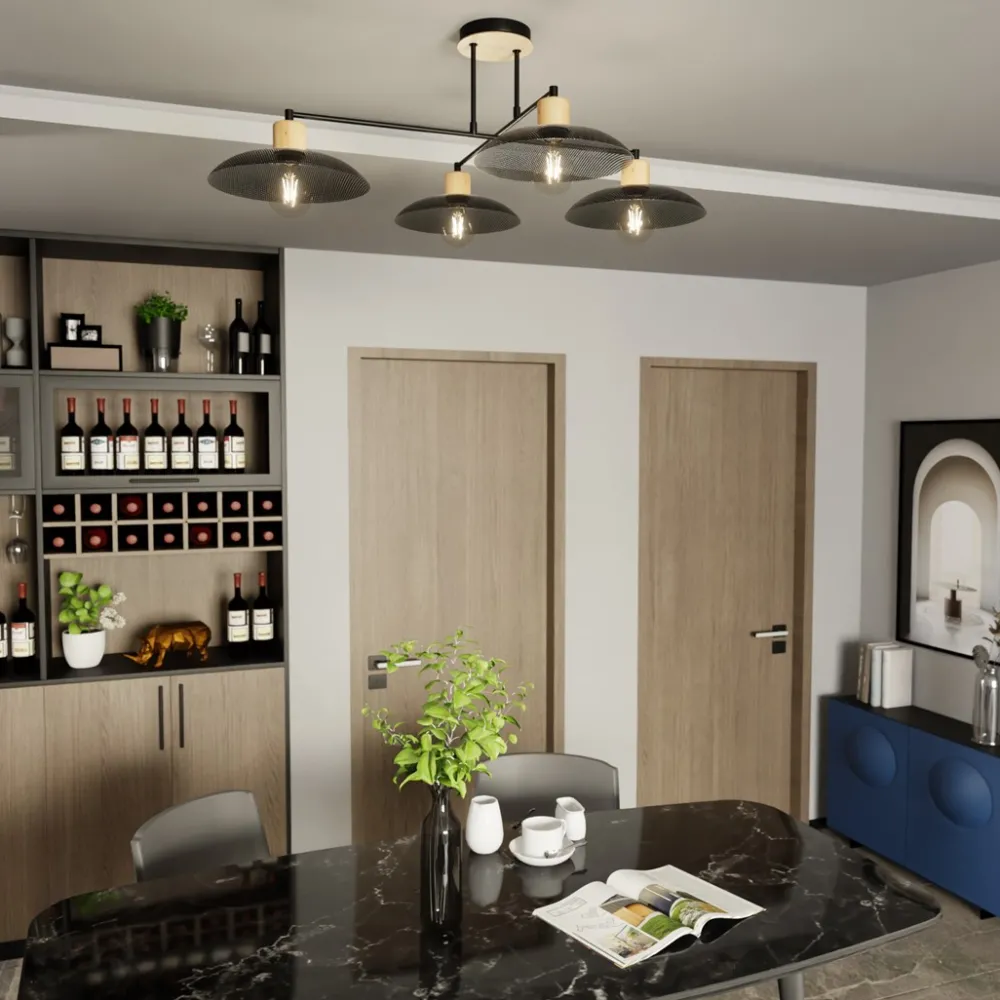 Emibig Lighting Kobe 100cm plafond Svart