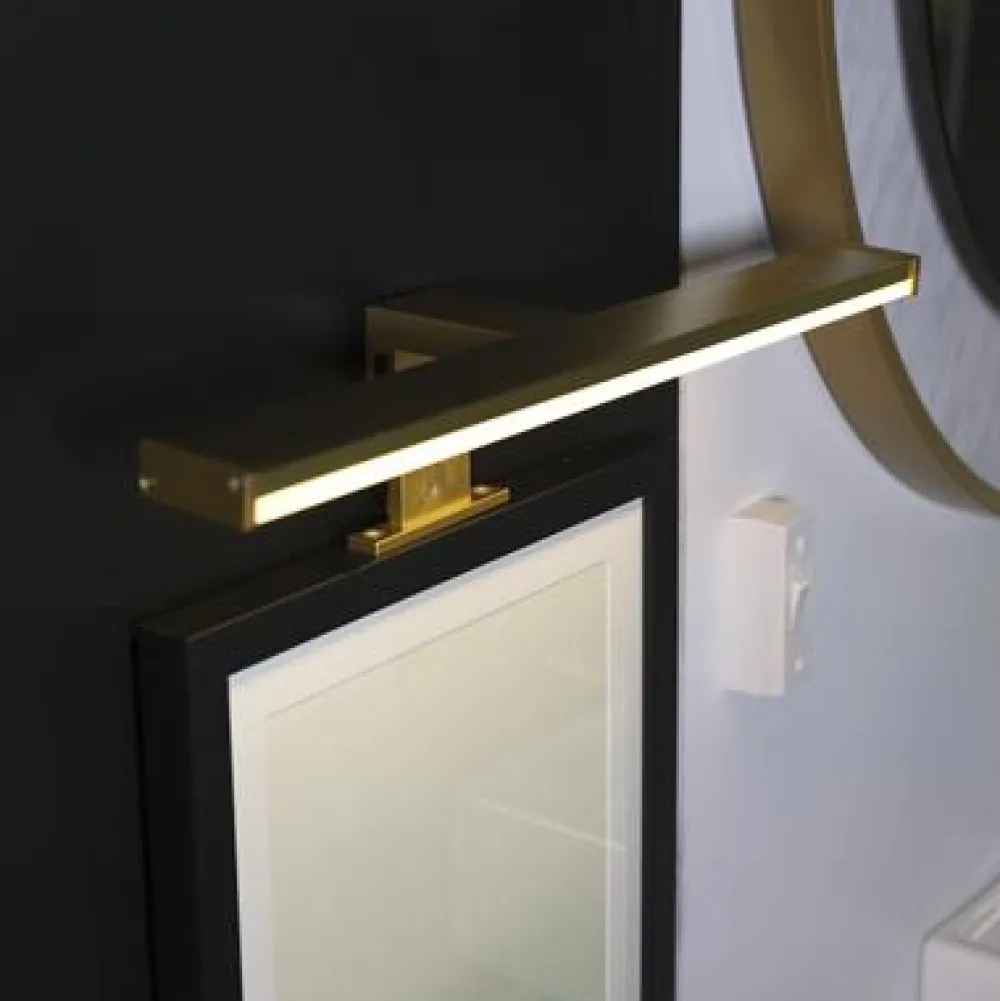 Discount Searchlight Kos 40cm badrumslampa Guld