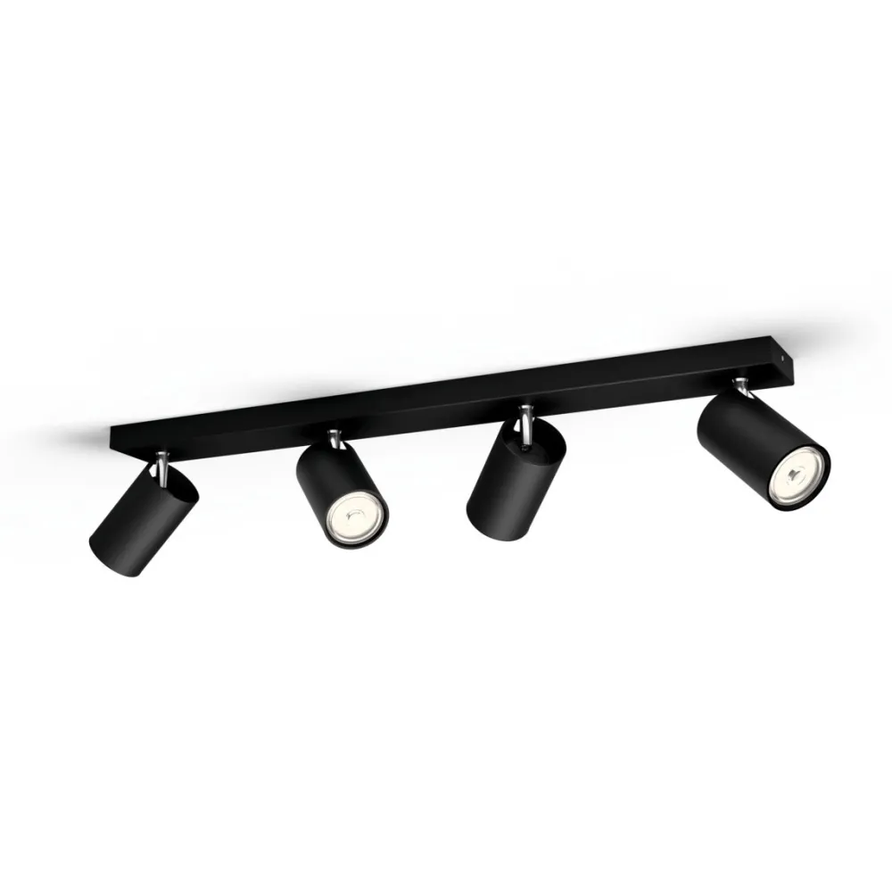 Clearance Philips Kosipo 4 spotlight Svart