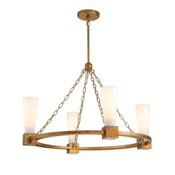 Hot Elstead Lighting Kristy Ø84 taklampa Guld
