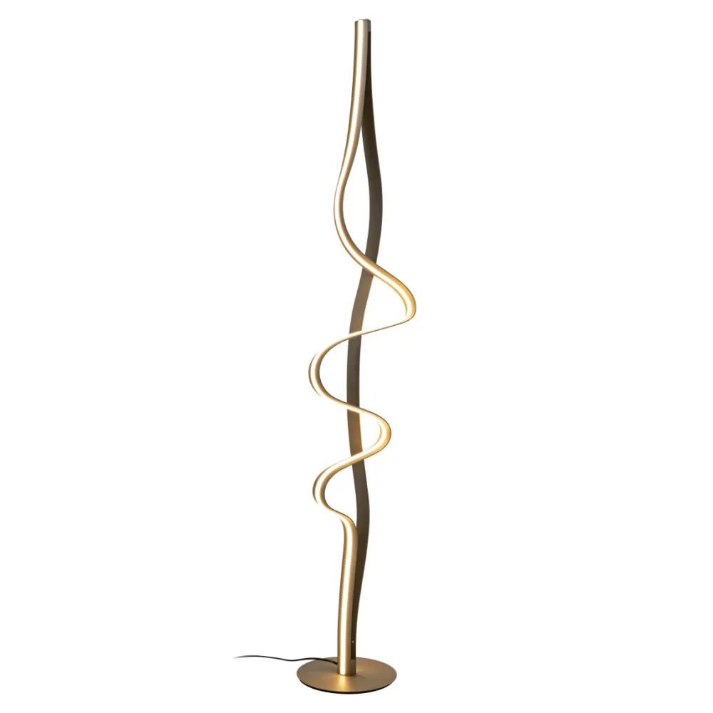 Hot Lucide Lambada golvlampa Mässing