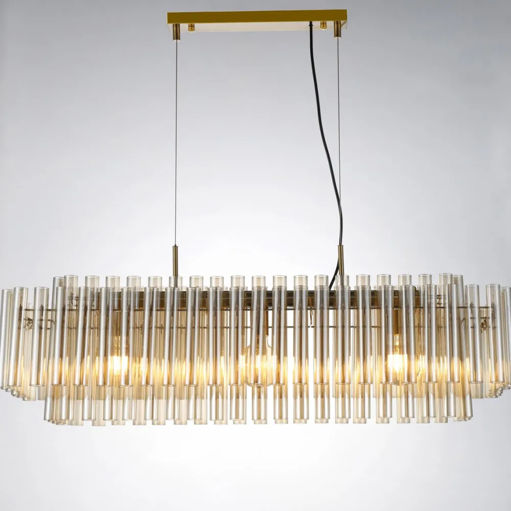 Sale Lampan Lancaster 105cm taklampa Mässing/amber
