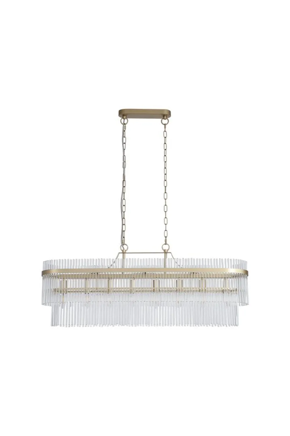 Clearance Searchlight Lara 98cm kristall Borstad guld