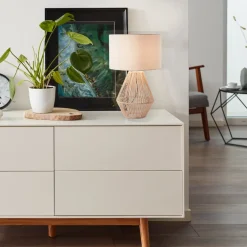 New Brilliant Laraine 52cm bordslampa Natur