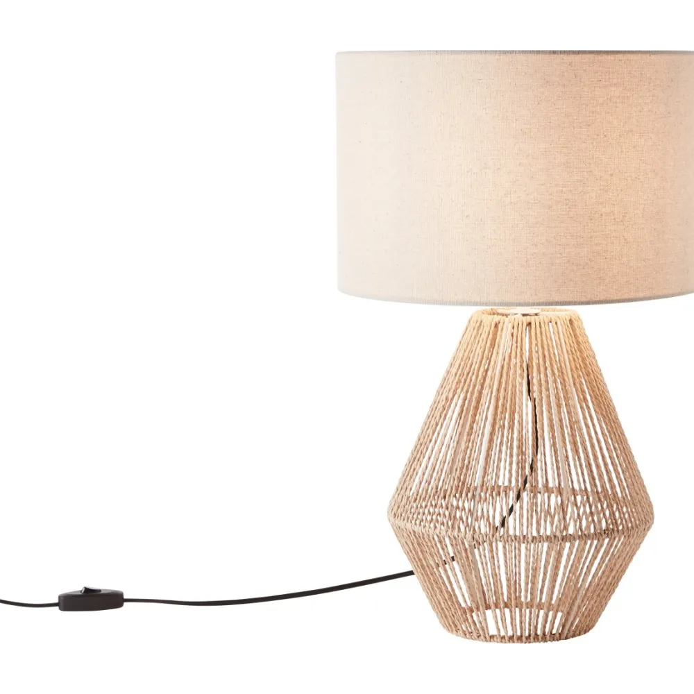 New Brilliant Laraine 52cm bordslampa Natur
