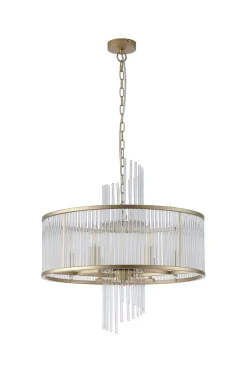 New Searchlight Lara Ø55 kristall Borstad guld