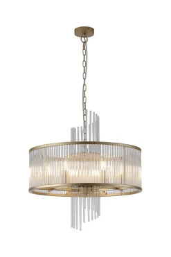 New Searchlight Lara Ø55 kristall Borstad guld