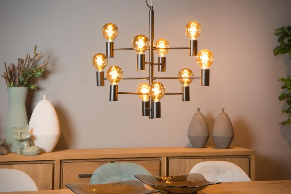 Outlet Lucide Leanne Ø65 taklampa Svart