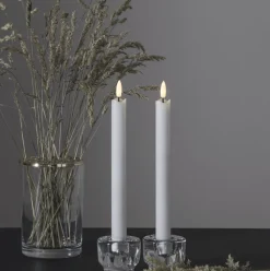 Outlet Star Trading LED Antikljus Flamme Vit