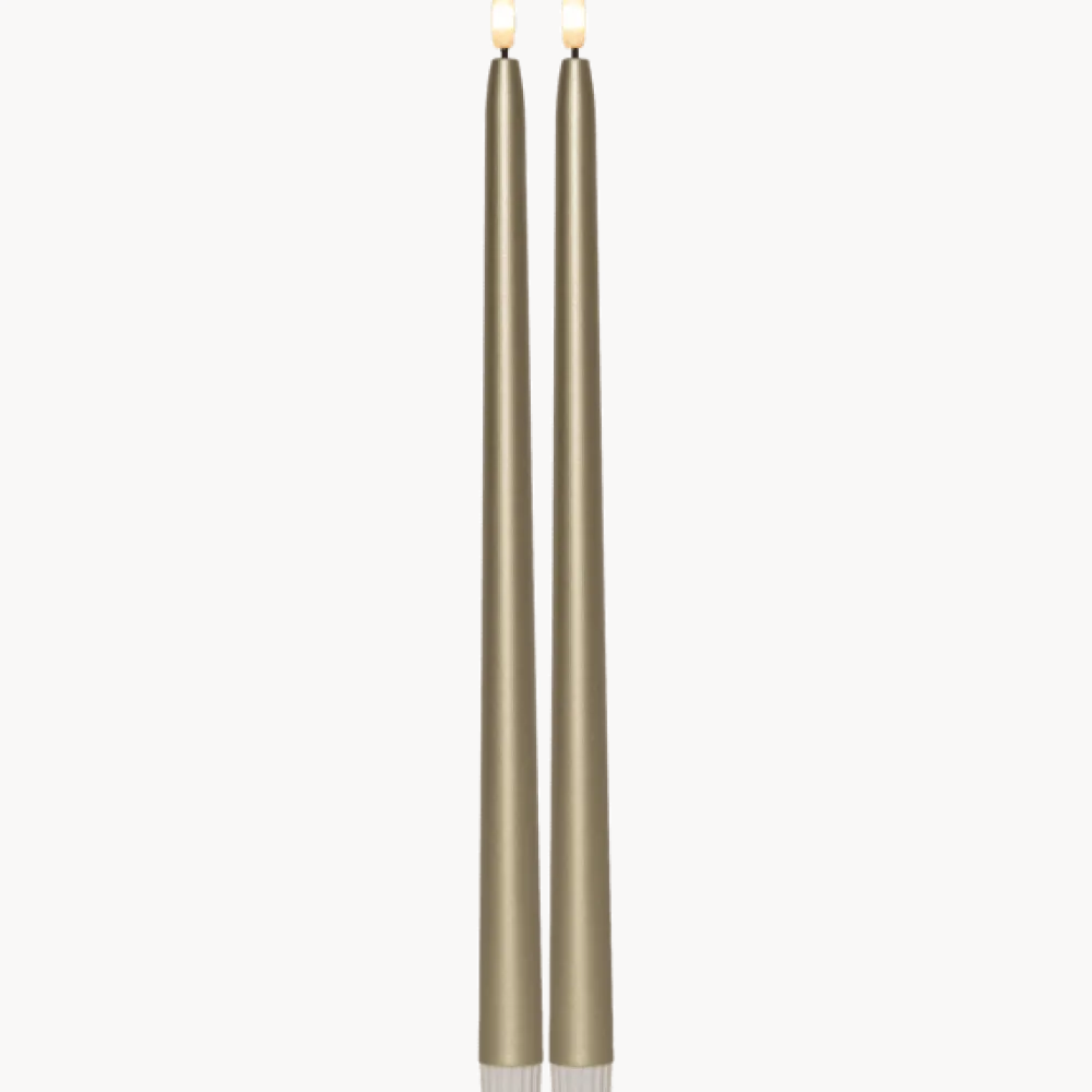 Sale Star Trading LED Antikljus Flamme Metal 40cm