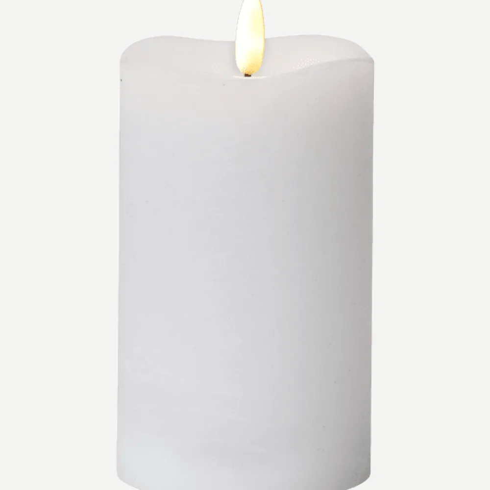 Clearance Star Trading LED Blockljus Flamme Vit
