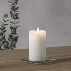 Clearance Star Trading LED Blockljus Flamme Vit