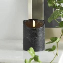 Star Trading LED Blockljus Flamme Rustic Svart
