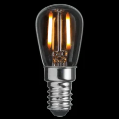 Unison LED E14 päron 0,8W 2200K dimbar Transparent