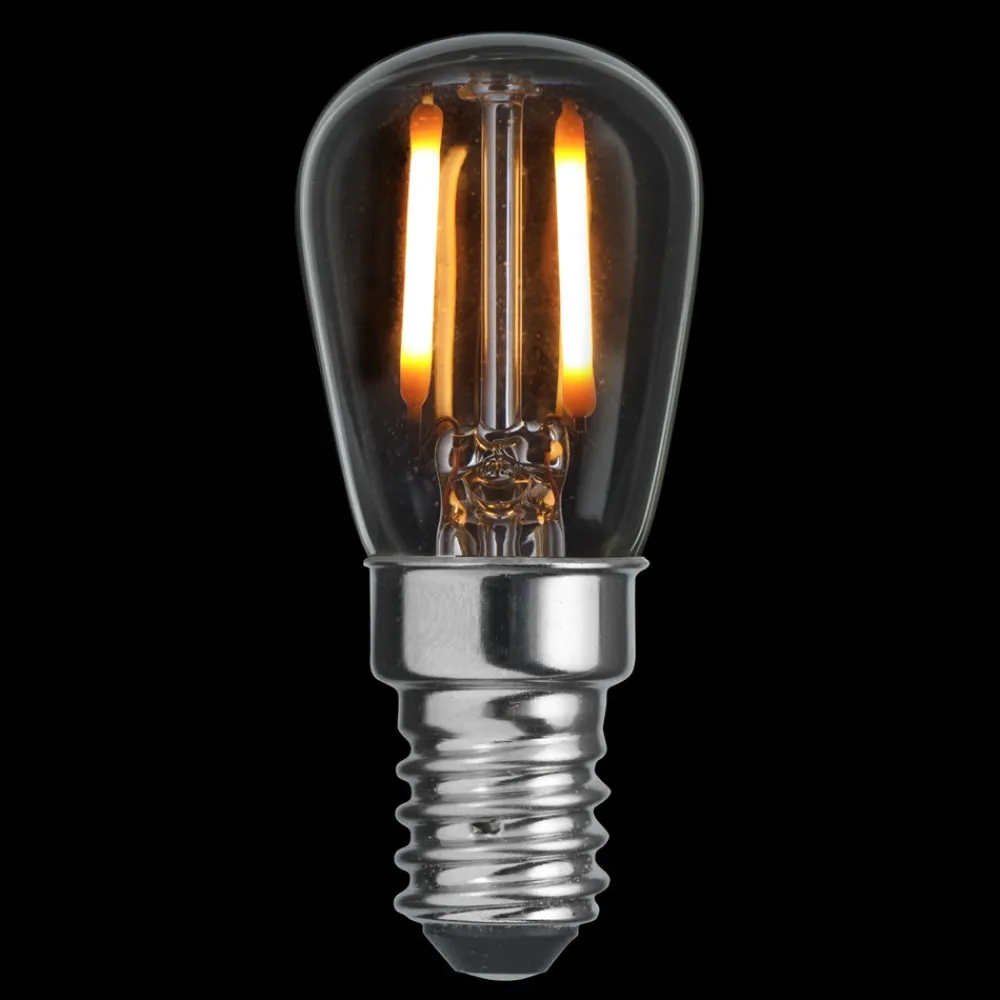 Unison LED E14 päron 0,8W 2200K dimbar Transparent