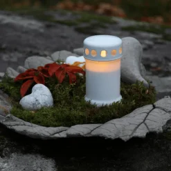 Outlet Star Trading LED Gravljus Serene Vit