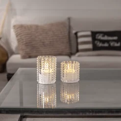 Best Star Trading LED Ljus Flamme Dotty Transparent