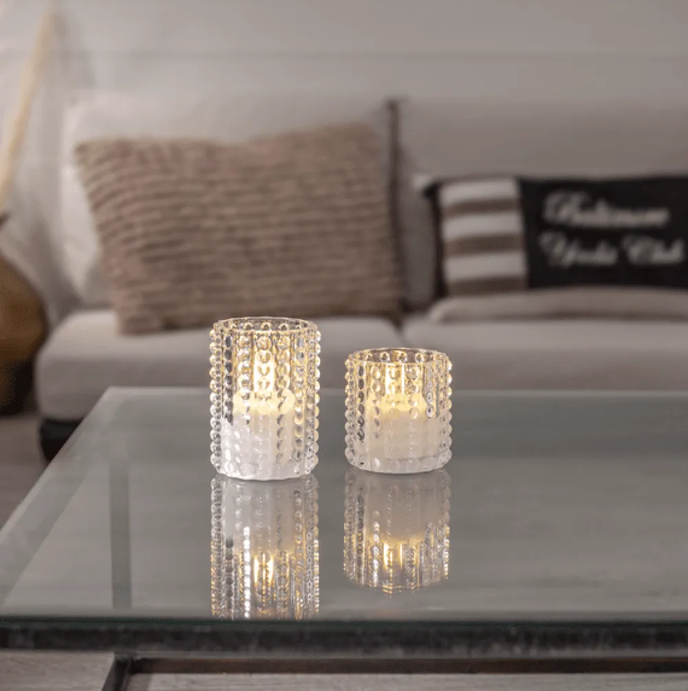 Best Star Trading LED Ljus Flamme Dotty Transparent