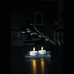 Clearance Star Trading LED Värmeljus Flamme Vit