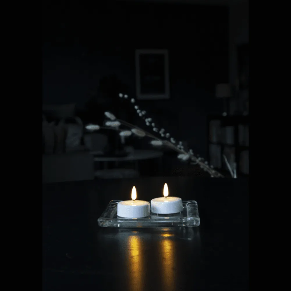 Clearance Star Trading LED Värmeljus Flamme Vit