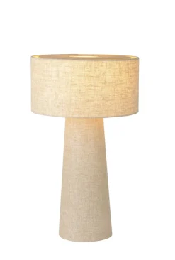 Discount Lucide Leeroy 50cm bordslampa Taupe