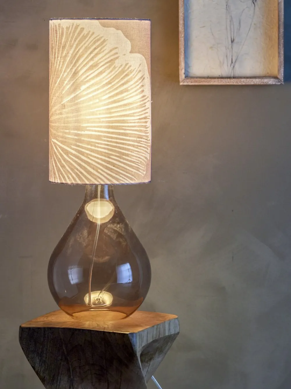 Clearance Bloomingville Leni 65cm bordslampa Lila